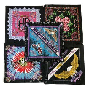 Vintage Harley Davidson Motorcycle Bandana Lot